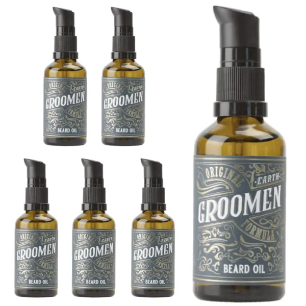 Groomen - Earth - Olejek do brody PAKIET 6X50ml