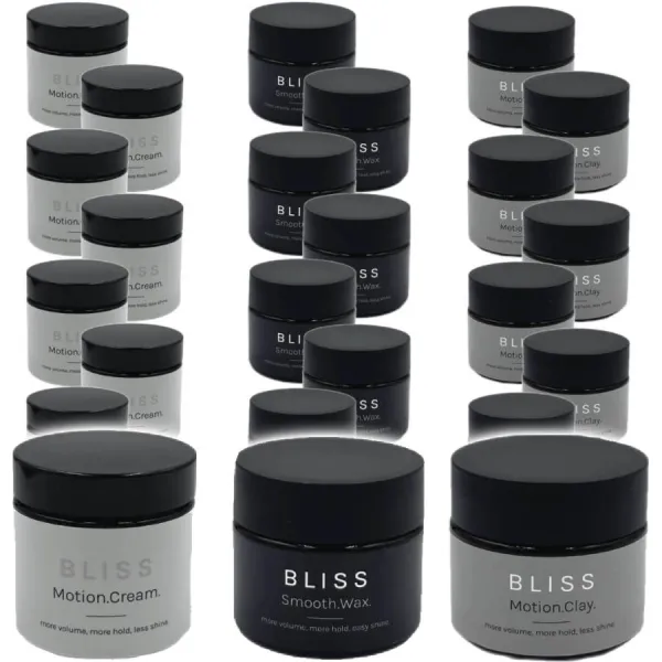 Bliss - Motion Cream - Motion Clay - Smooth Wax - Zestaw 24 pomad