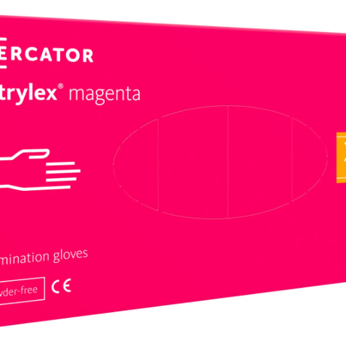 Mercator - Nitrylex Magenta - Rękawiczki ochronne XS 100szt.