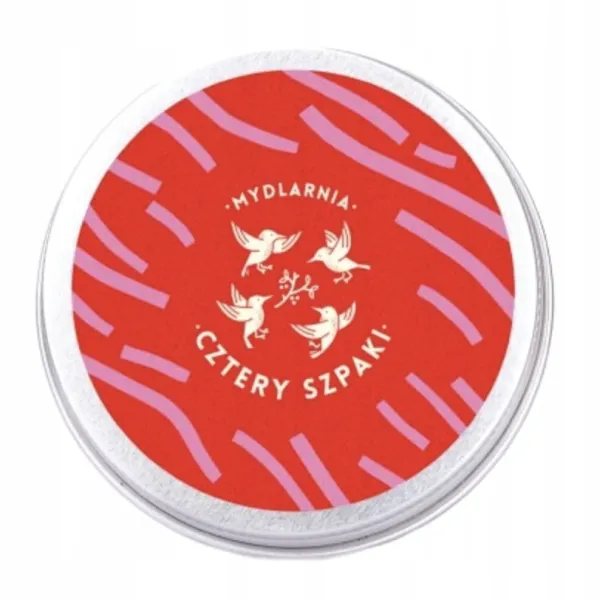 Cztery Szpaki - Puszka na szampon lub odżywkę do włosów w kostce, czerwono-różowa - 1szt.