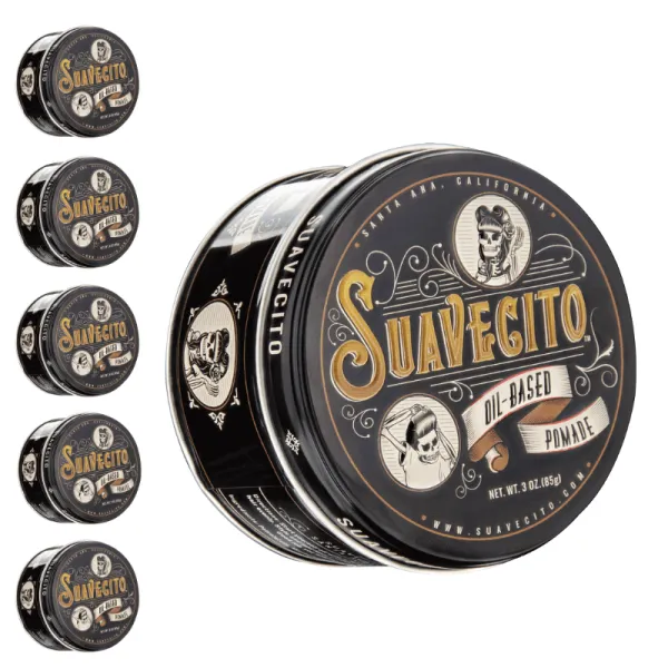 Suavecito - Oil Based Pomade - Woskowa pomada do włosów PAKIET 6x 85g