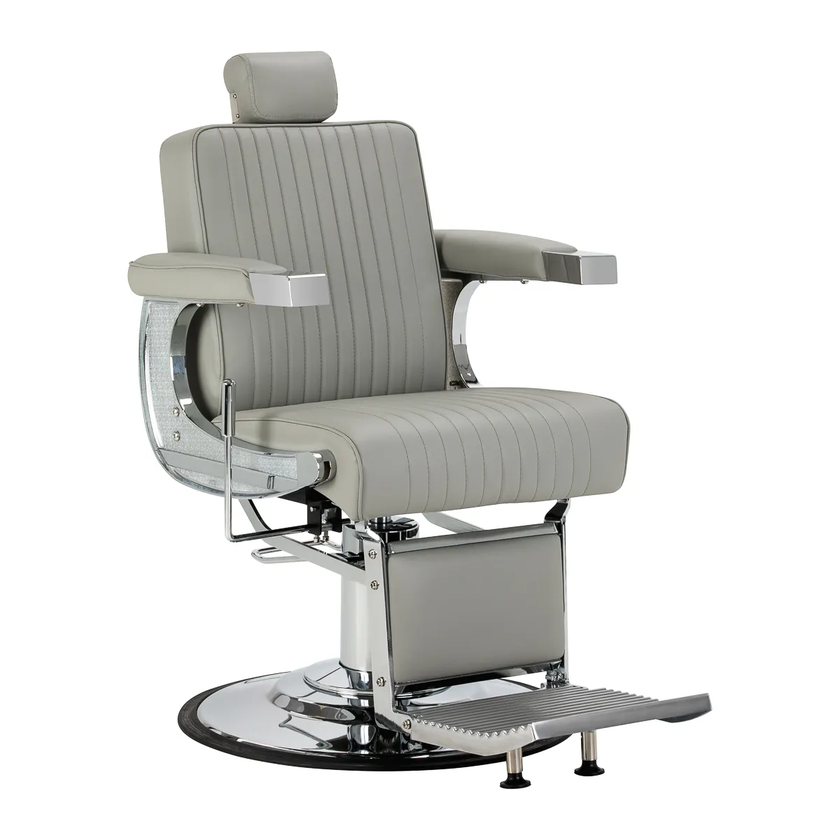 Fotel barberski Gabbiano Visionerio szary