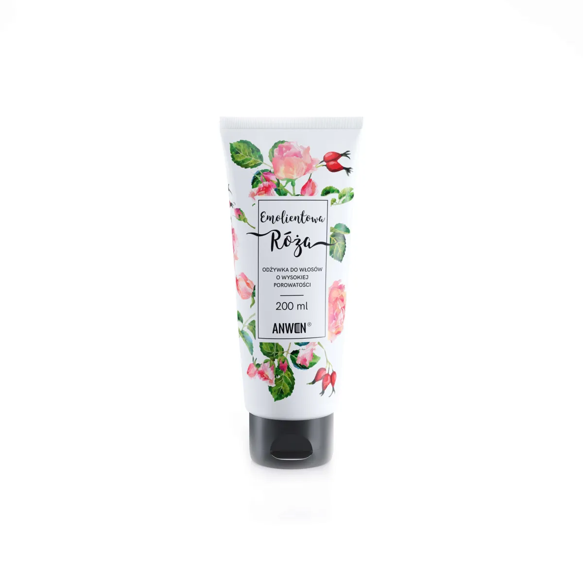 Anwen - Emolientowa Róża - Emolientowa odżywka do włosów wysokoporowatych 200ml