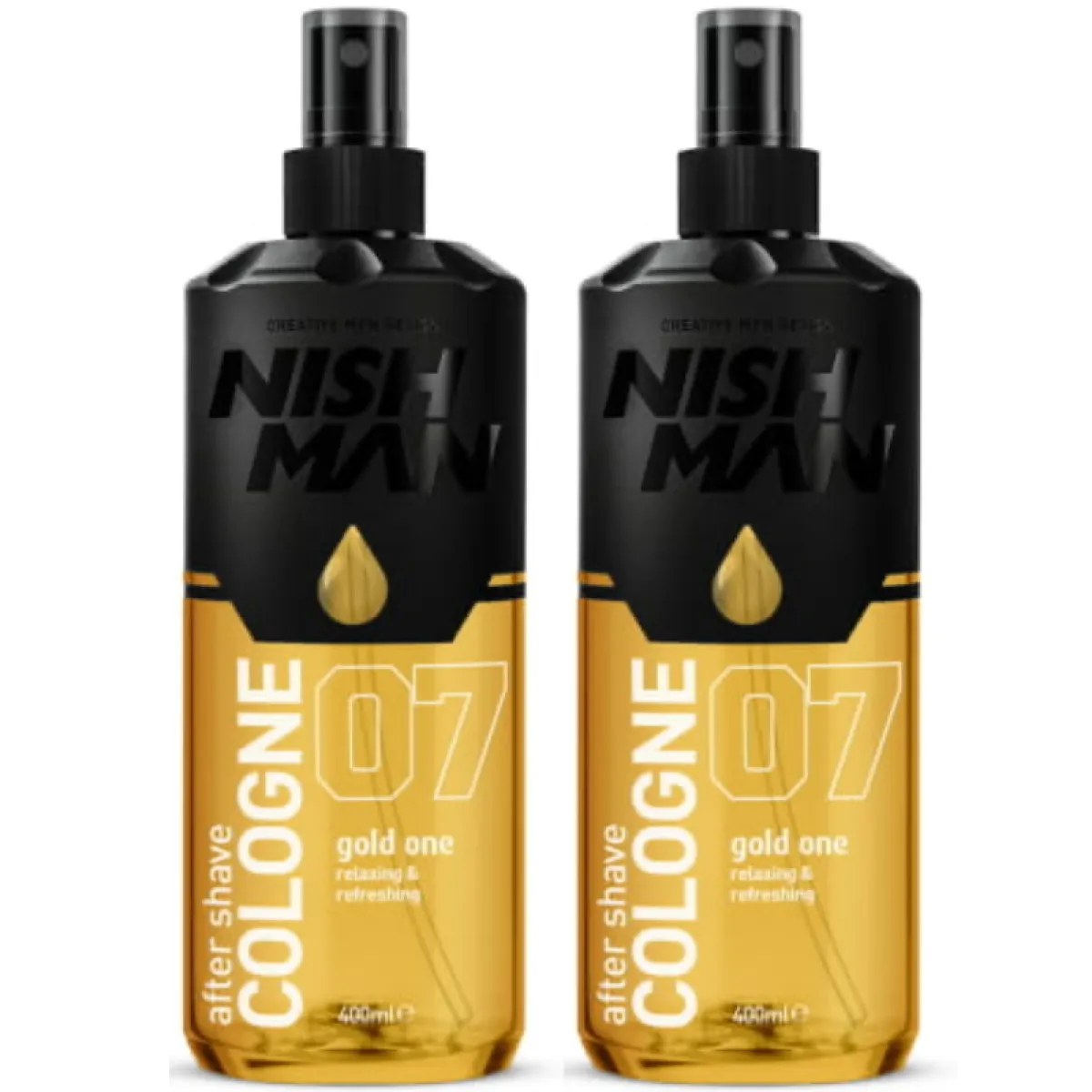 Nishman - 07 Gold One - Aftershave, DWUPAK Woda po goleniu 2x 400ml - 800ml