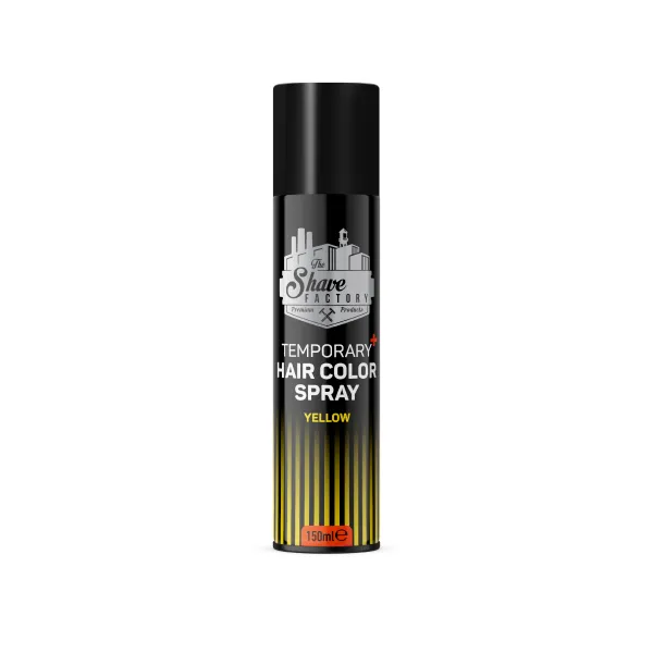 The Shave Factory - Temporary Hair Colour Spray Yellow - Tymczasowy, koloryzujący spray do włosów, żółty 150ml