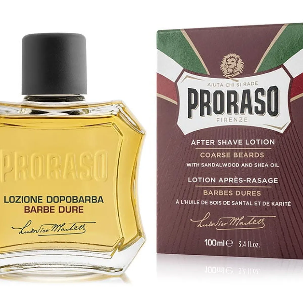 Proraso - Coarse Beards, linia Czerwona - Aftershave, Woda po goleniu 100ml
