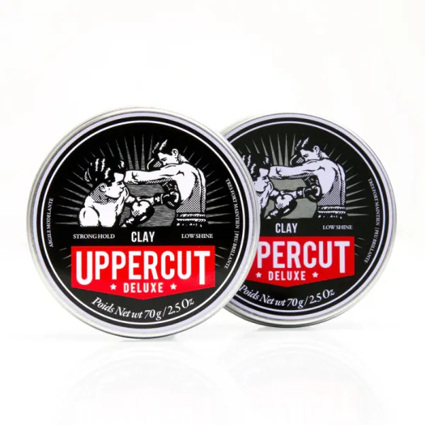 Uppercut Deluxe - Clay Pomade - Pomada, glinka do włosów 2 x 70g