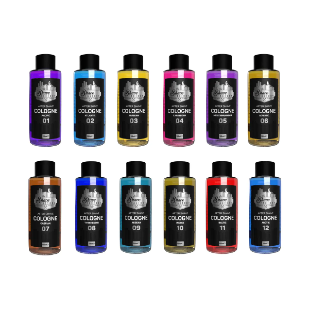 The Shave Factory - Arctic 12 After Shave Cologne - Perfumowana Woda Kolońska w szklanej butelce po goleniu 500ml