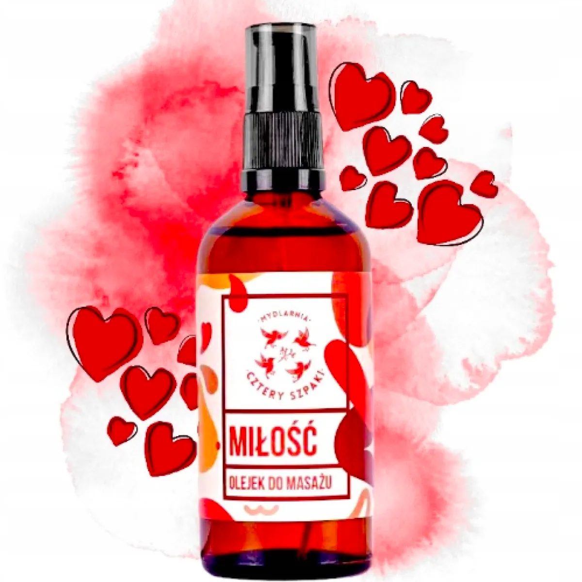 Cztery Szpaki - Miłość - Zmysłowy olejek do masażu 100ml