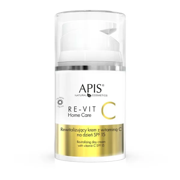 Apis - Re-Vit C Home Care - Rewitalizujący krem na dzień do twarzy z witaminą C SPF 15 50ml