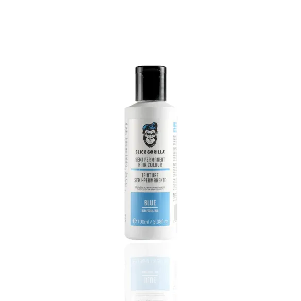 Slick Gorilla - Semi Permanent Hair Colour, Blue - Męska farba w niebieskim kolorze do włosów rozjaśnianych 100ml