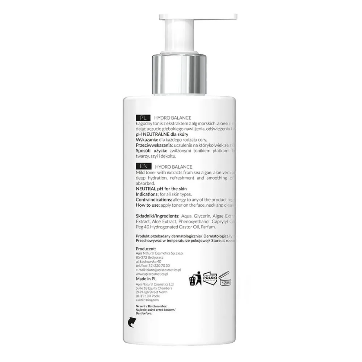 Apis - Hydro Balance Home TerApis - Nawilżający tonik do twarzy 300ml