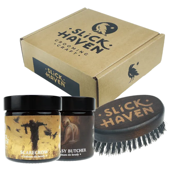 Slickhaven - The Ratcatcher Tavern - Balsamy Greasy Butcher 60ml, Scarecrow 60ml i Kartacz do Brody - Zestaw
