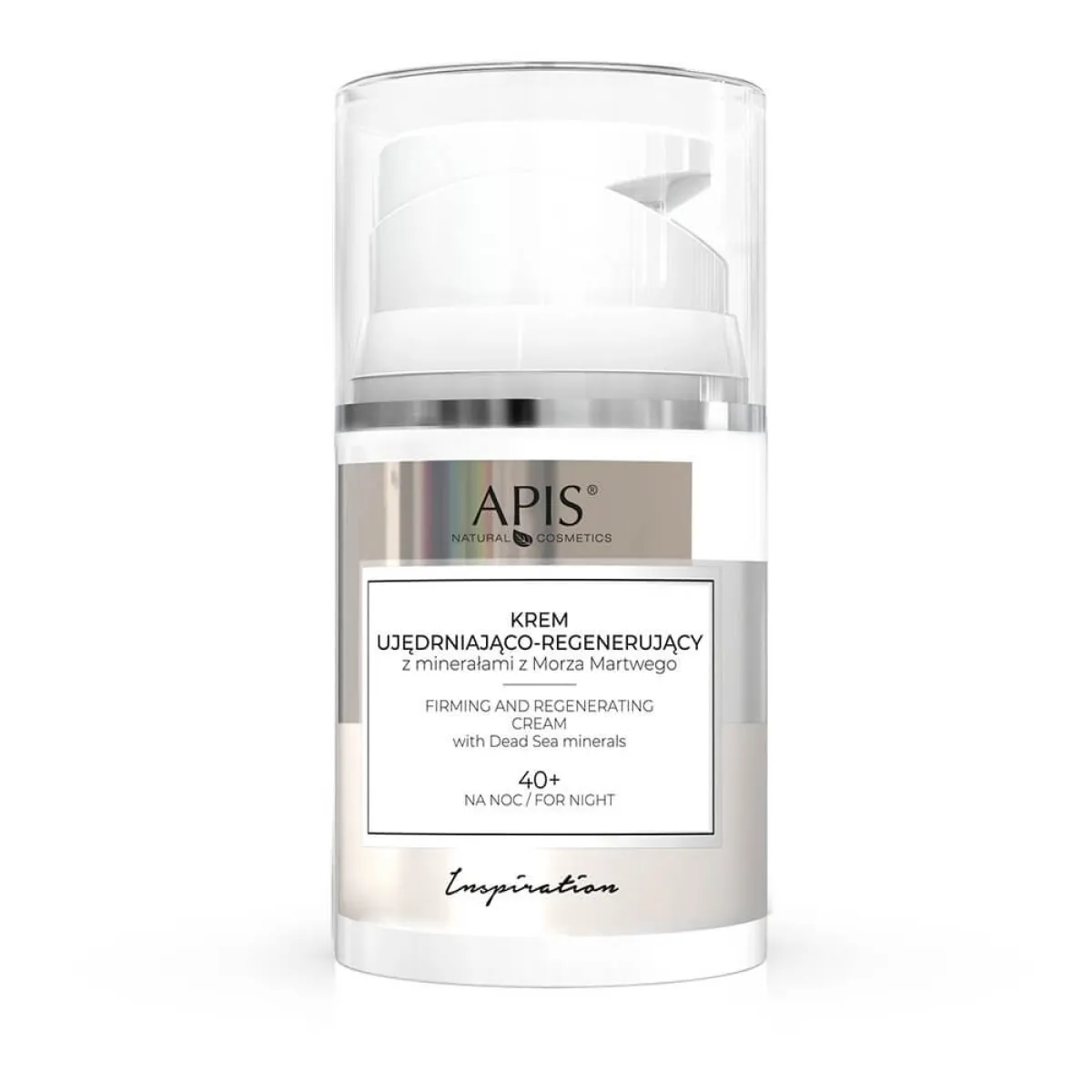 Apis - Inspiration - Krem do twarzy ujędrniająco-regenerujący z minerałami z Morza Martwego na noc 40+ 50ml
