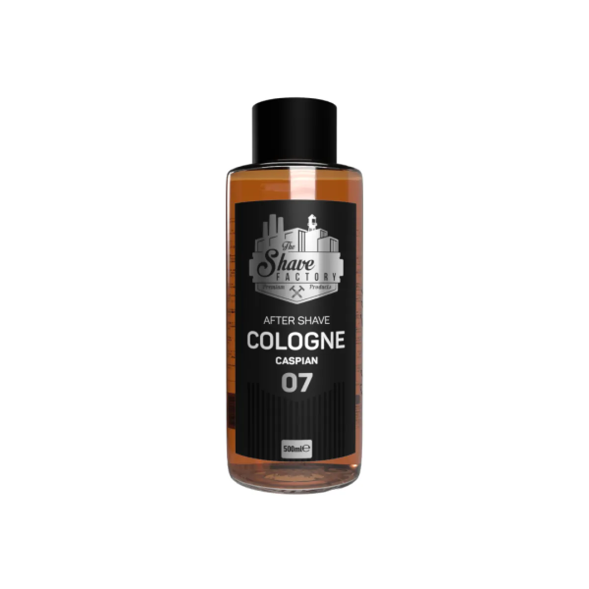 The Shave Factory - Caspian 07 After Shave Cologne - Perfumowana Woda Kolońska w szklanej butelce po goleniu 500ml