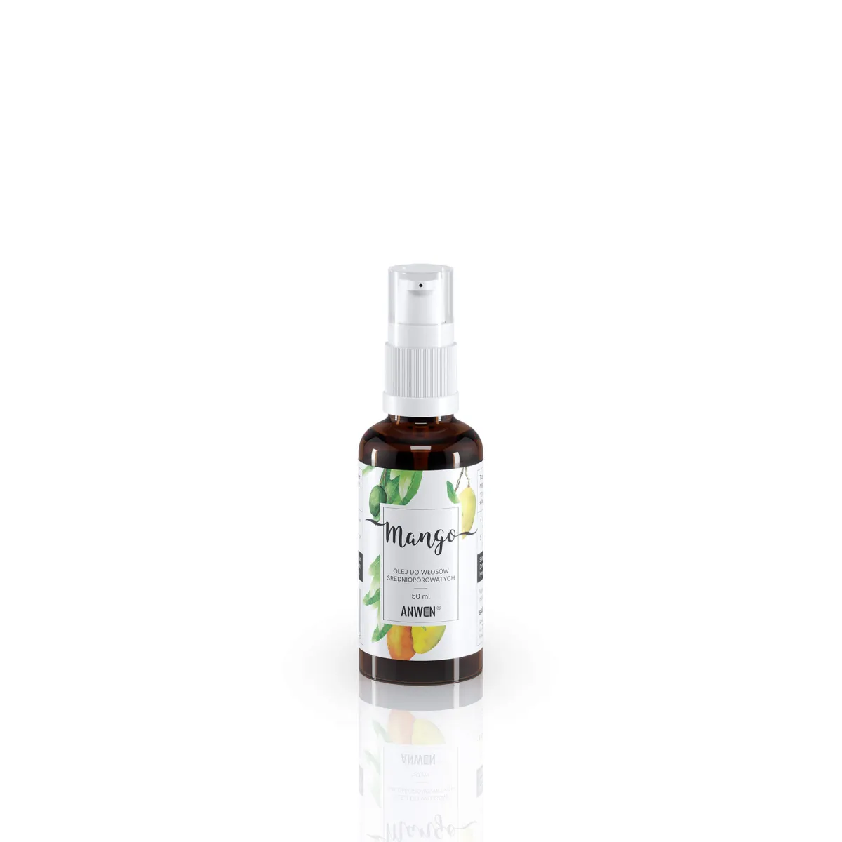 Anwen - Mango - Odżywczy olej do włosów średnioporowatych w szkle 50ml