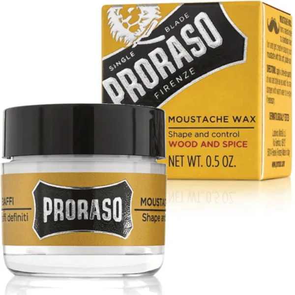 Proraso - Wood & Spice - Wosk do stylizacji wąsów 15ml