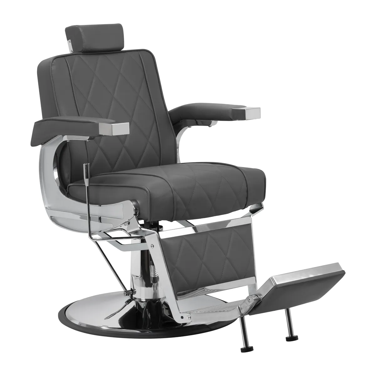 Fotel barberski Hair System BM88066 szary