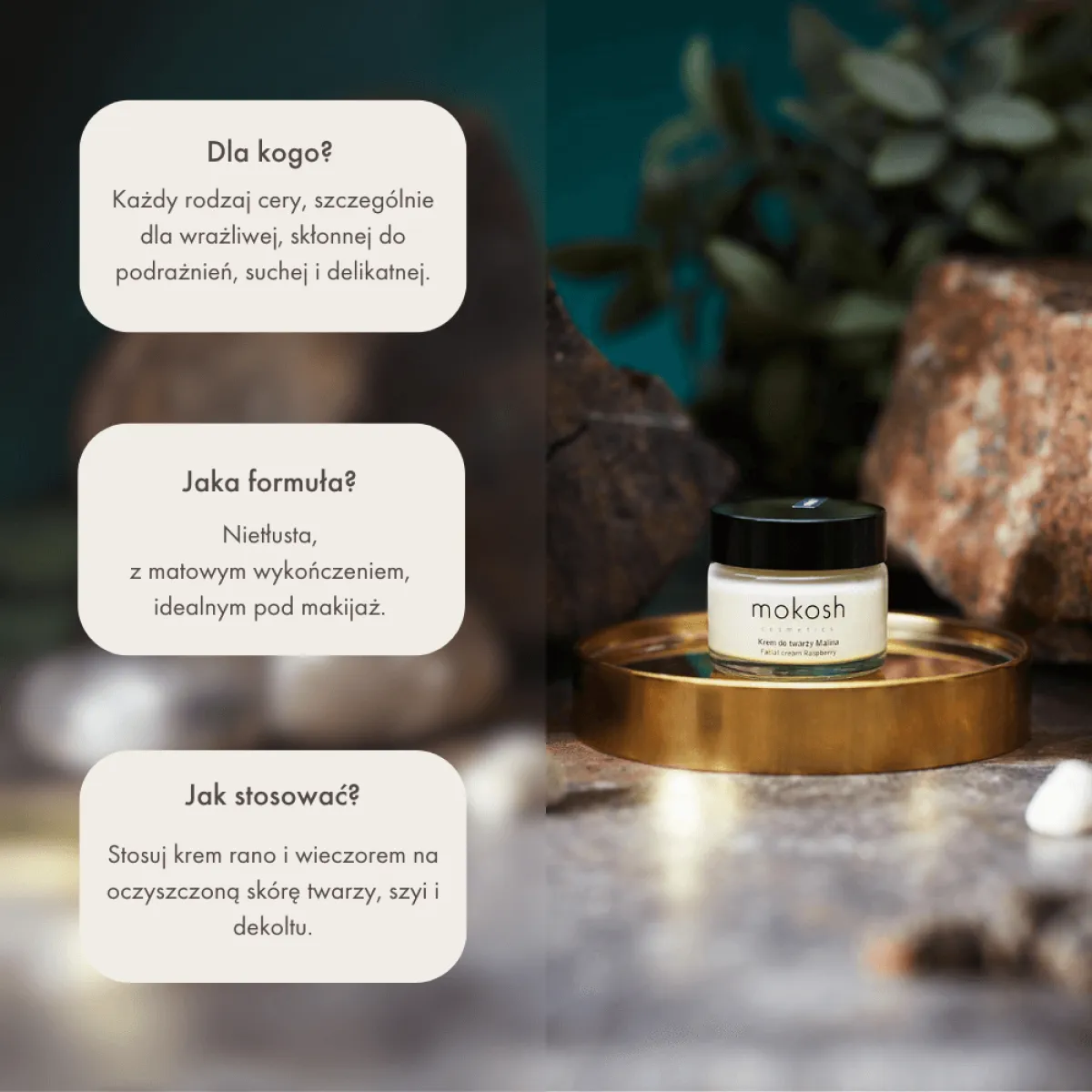 Mokosh - Regenerujący Krem Do Twarzy Anti-Pollution - Malina Mini 15ml