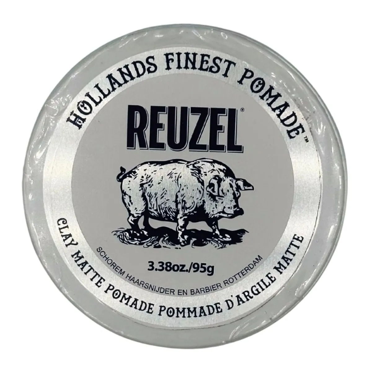 Reuzel - Clay Matte Pig - biała glinka matująca do włosów 95g