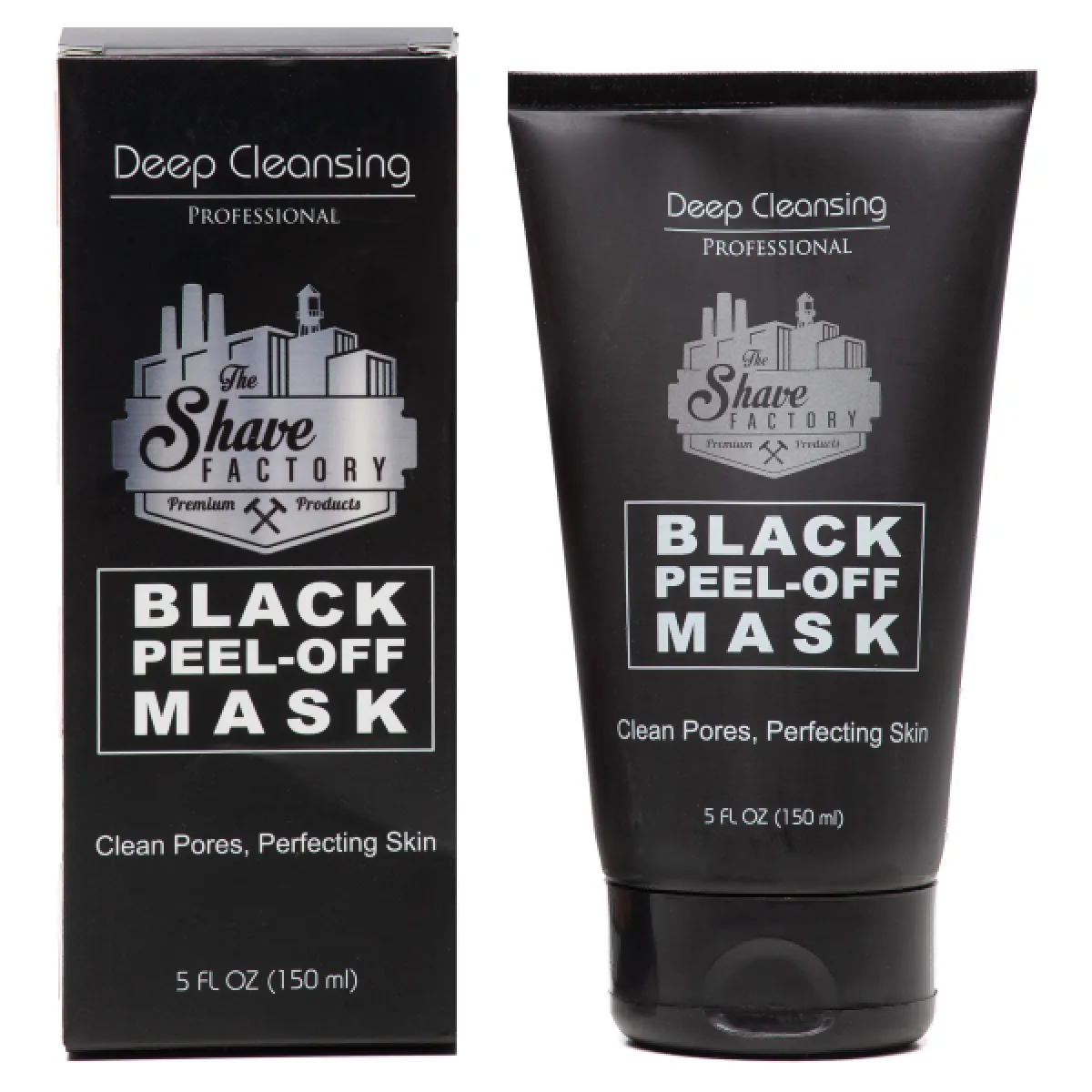 The Shave Factory - Black Mask Peel-Off - Czarna maska z aktywnym węglem do oczyszczania twarzy 150ml