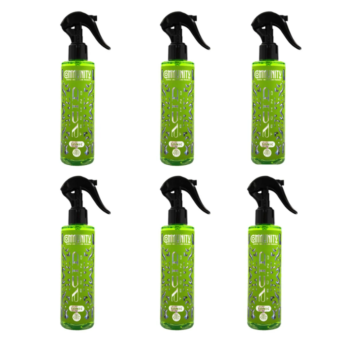 Community - Tonik Acid Techno - ZESTAW 6x200ml Tonik do Układania Włosów