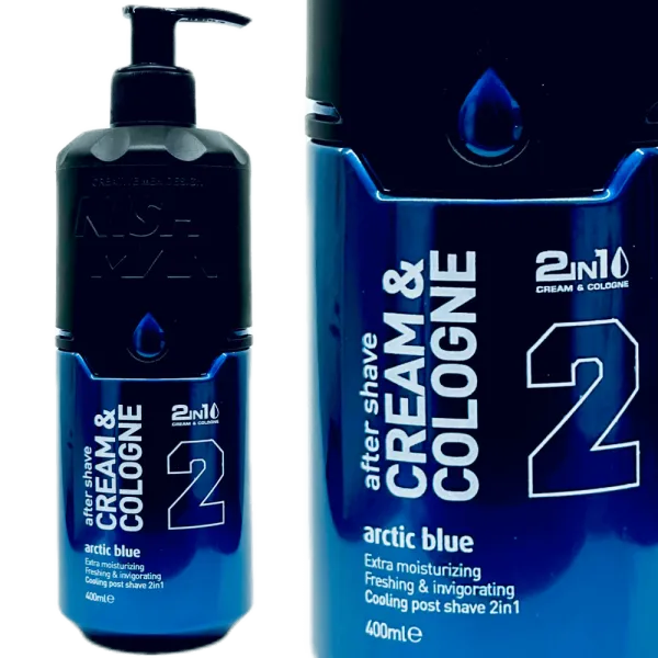 Nishman - Aftershave Cream & Cologne 2in1 Arctic Blue 2 - Balsam po goleniu 400ml