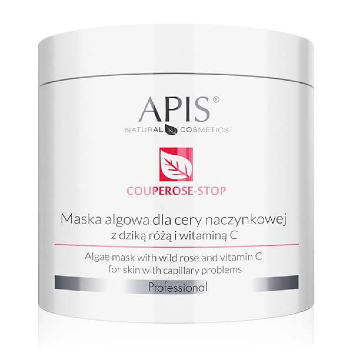 Apis - Couperose-Stop - maska algowa dla cery naczynkowej z dziką różą i witaminą C 200g