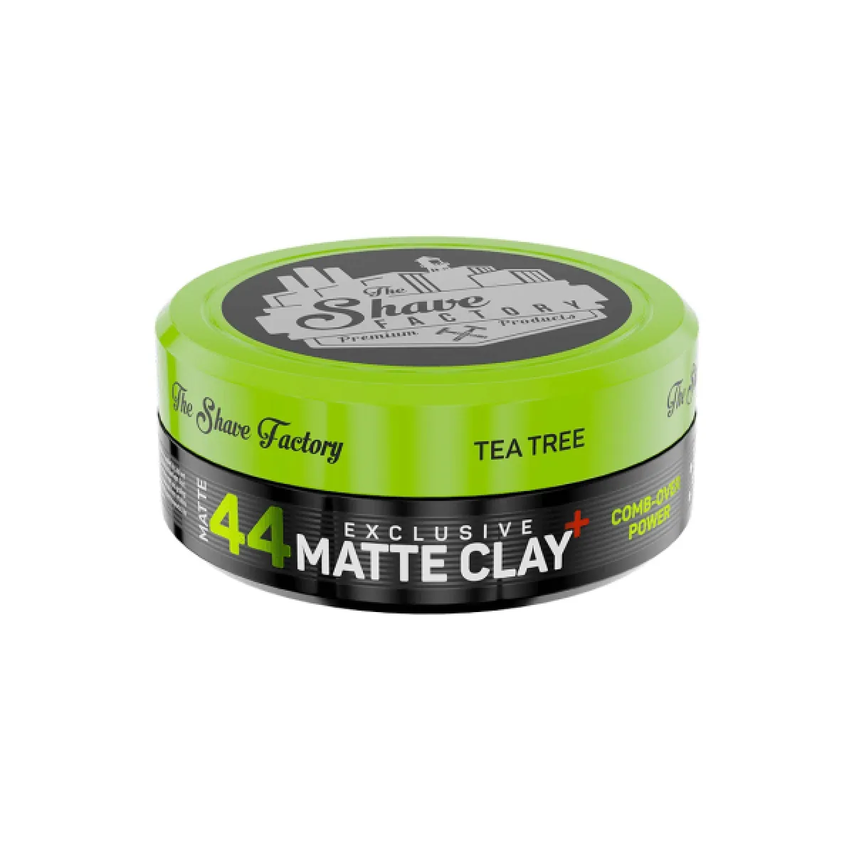 The Shave Factory - Exclusive Matte Clay Comb-Over Power 44 - Matowa glinka do włosów 150ml