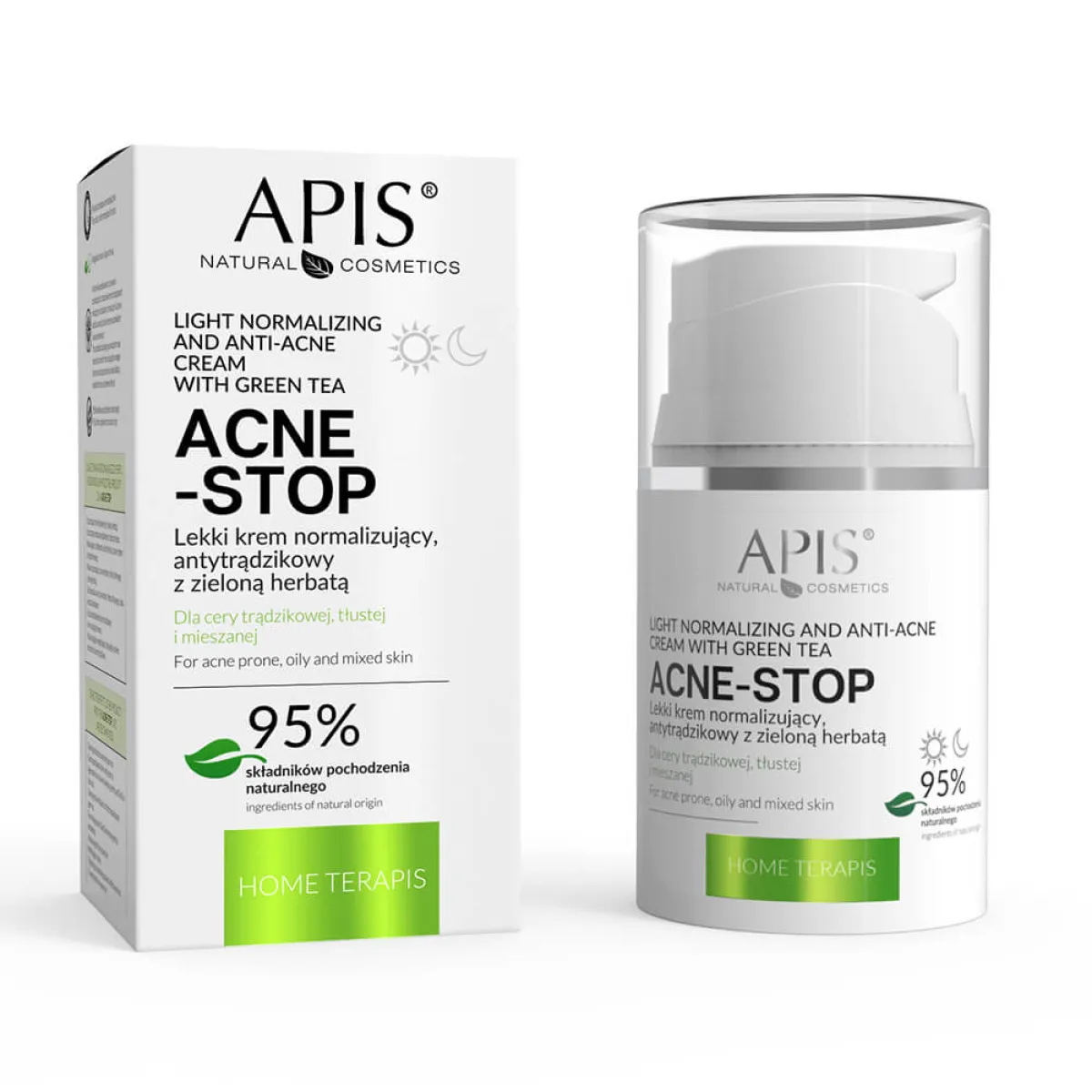 Apis - Acne-Stop Home TerApis - Lekki krem do twarzy normalizujący antytrądzikowy 50ml