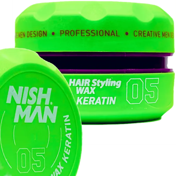 Nishman - 05 Keratin Wax  - Pomada do włosów 150ml