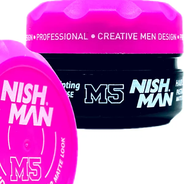Nishman - M5 Fiber Paste Matte Look - Pomada do włosów 100ml