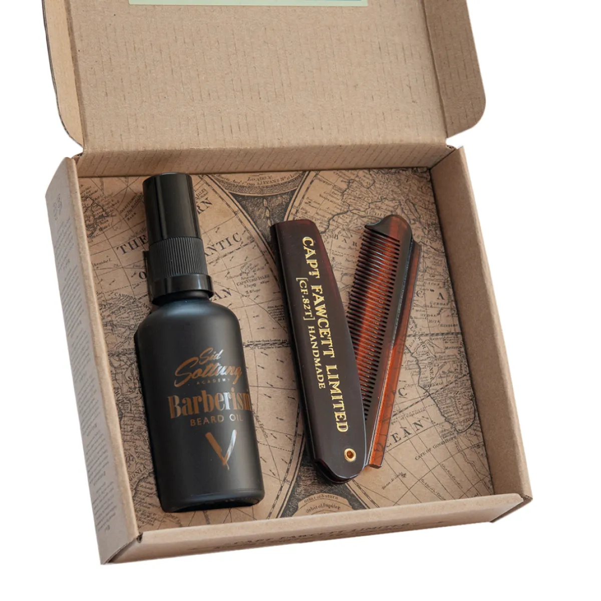 Captain Fawcett - Barberism - Olejek do brody Zestaw