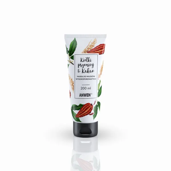 Anwen - Kiełki Pszenicy i Kakao - Maska do włosów wysokoporowatych 200ml