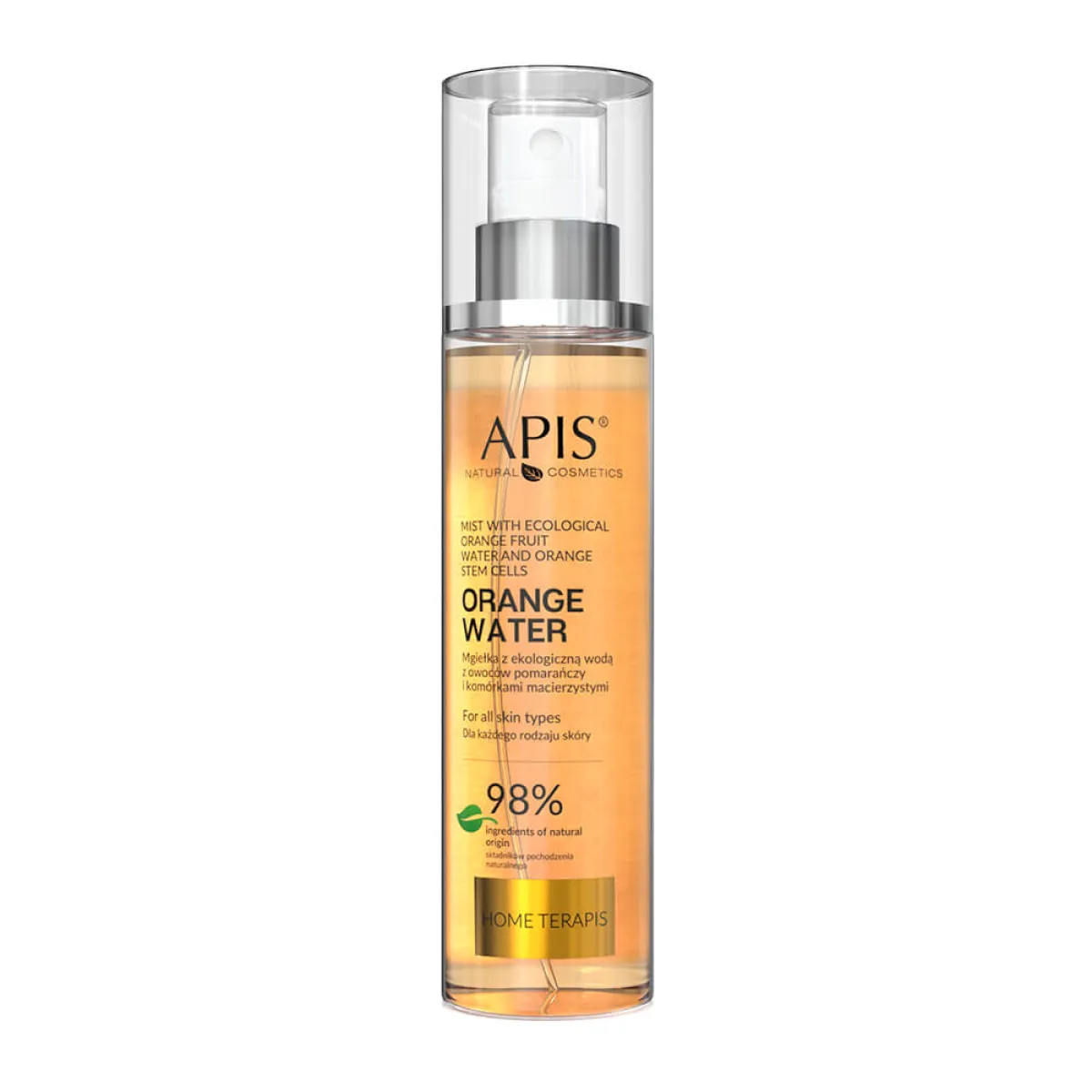 Apis - Mgiełka do twarzy, z ekologiczną wodą z owoców pomarańczy i komórkami macierzystymi 150ml