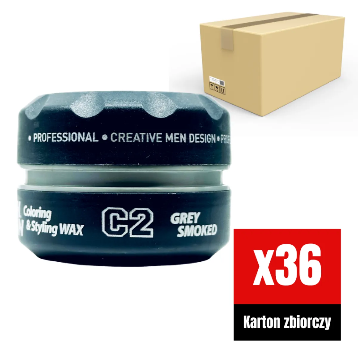 Nishman - C2 Grey  - Pomada do włosów KARTON 36x100ml