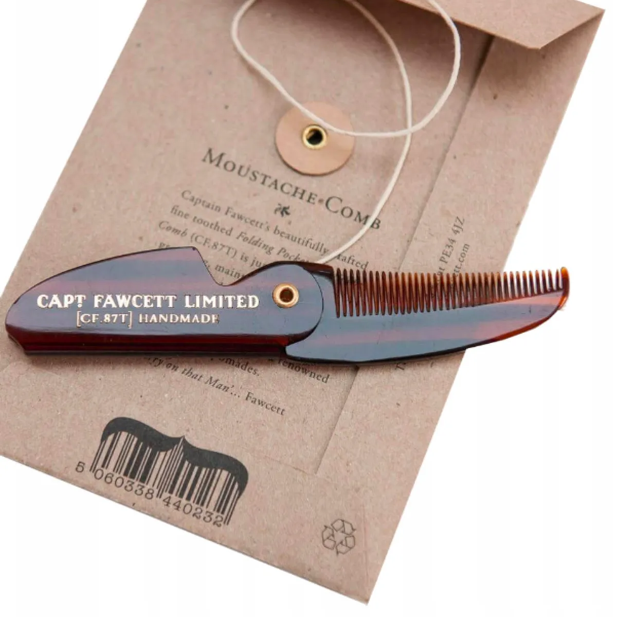 Captain Fawcett - Moustache Comb CF.87T - Grzebień do stylizacji wąsów