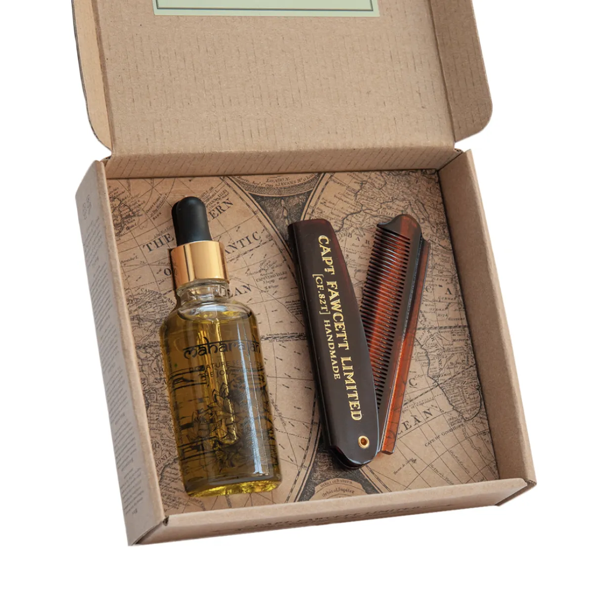 Captain Fawcett - Maharajah - Olejek do brody Zestaw