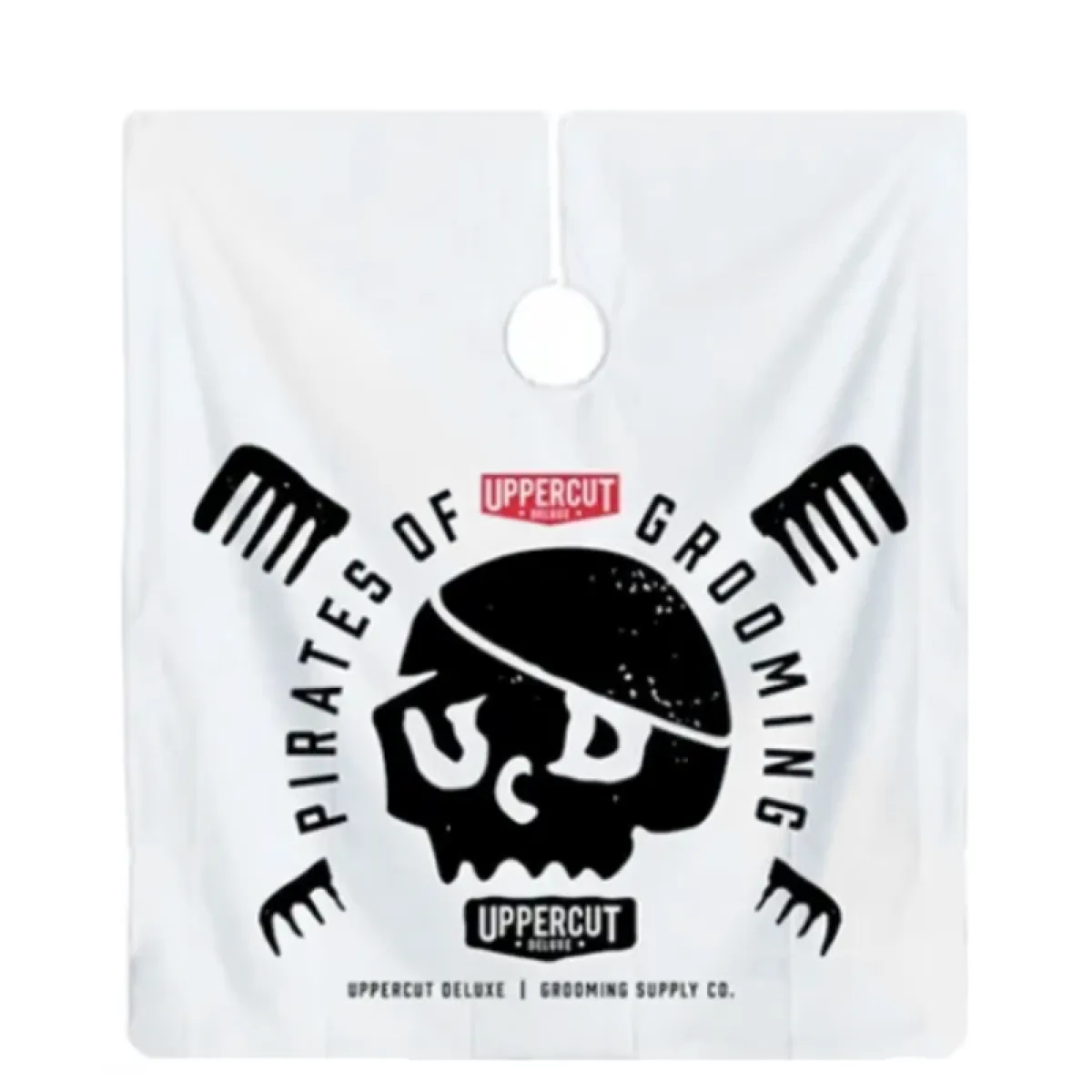 Uppercut Deluxe - Barber Cape Pirates of Grooming - Peleryna fryzjerska, biała