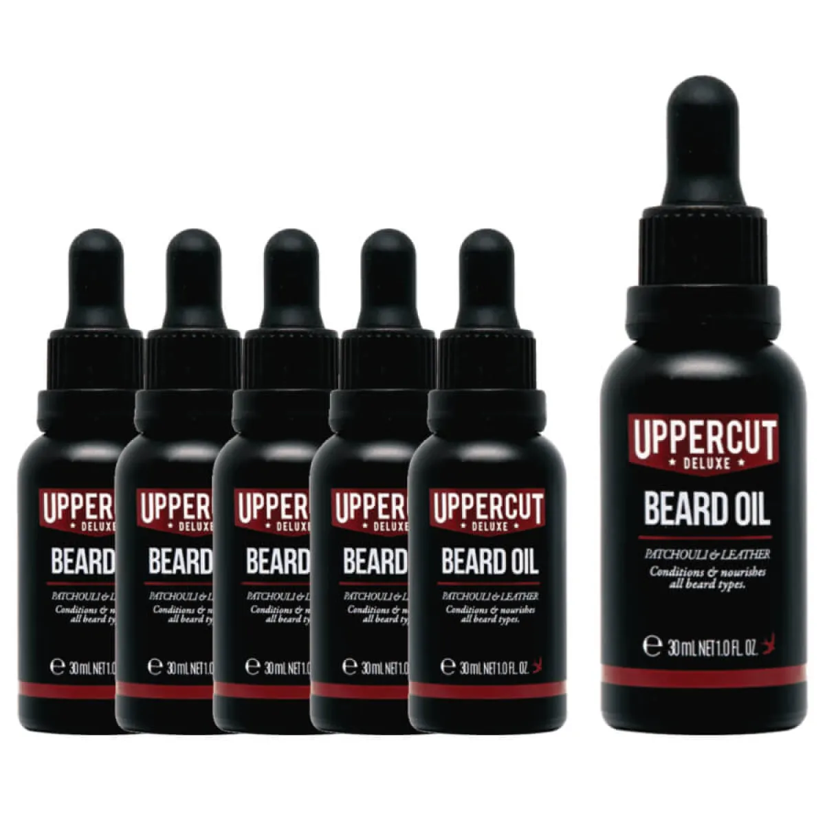 Uppercut Deluxe - Pakiet - Beard Oil - Olejek do brody 6 szt.