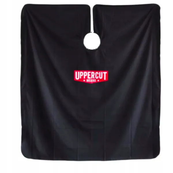 Uppercut Deluxe - Barber Cape Black - Peleryna fryzjerska, czarna
