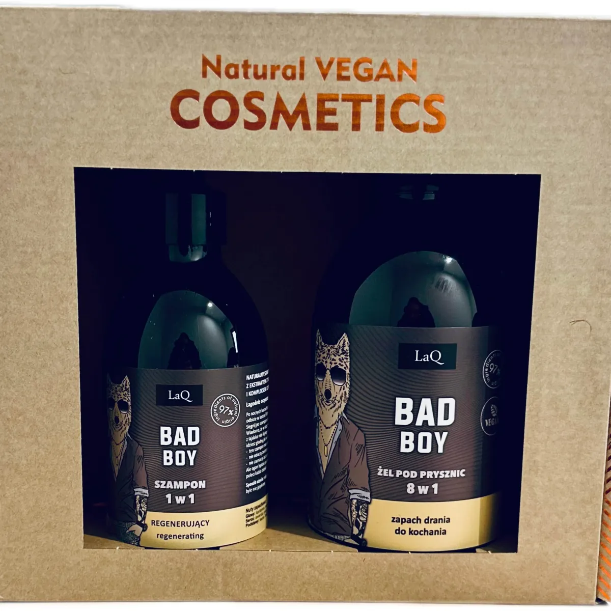 LaQ - Bad Boy - Żel pod prysznic 500ml i Szampon do włosów 300ml - Zestaw