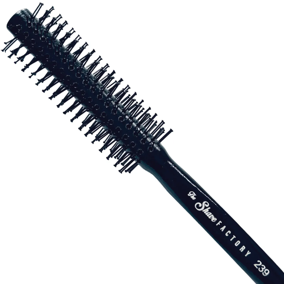 The Shave Factory - Black Quiff Roller 239 - Szczotka do włosów i brody typu roller w czarnym kolorze