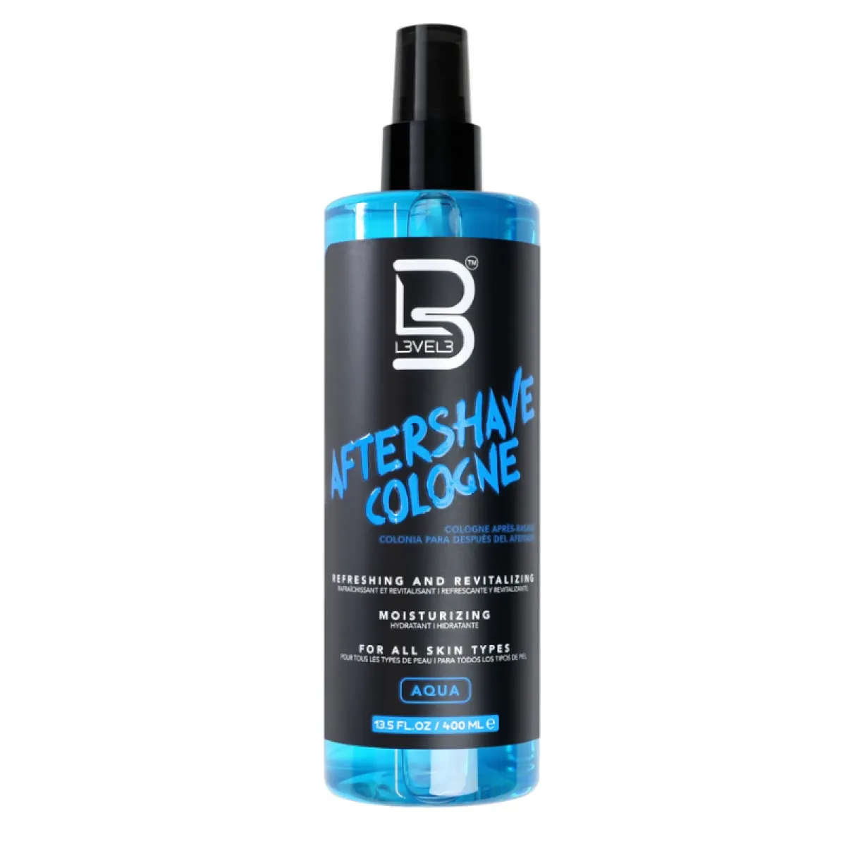 L3VEL3 - Aqua Aftershave Cologne - Woda po goleniu 400ml