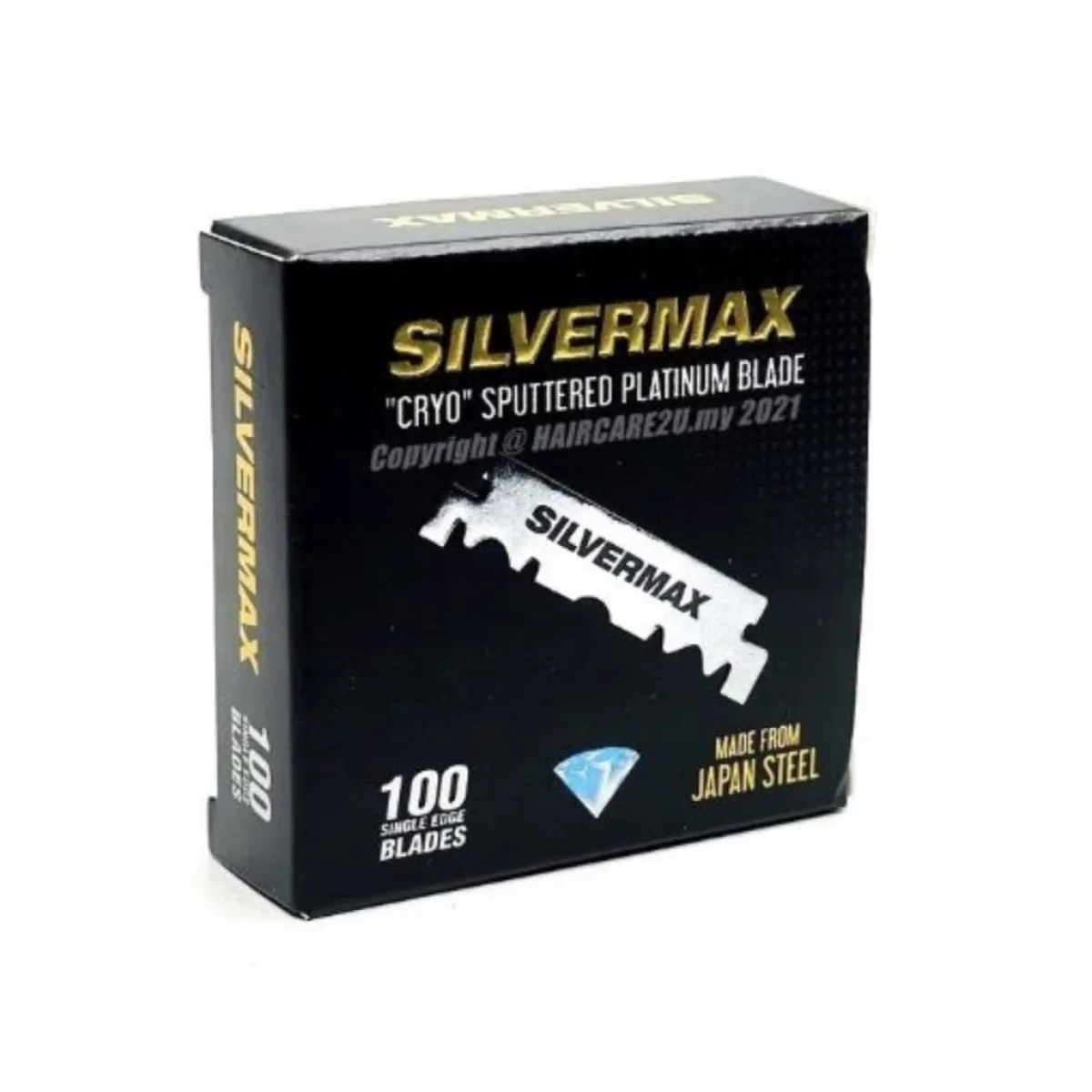 Silvermax - Half Blades - Żyletki połówki do golenia brzytwą 100szt.