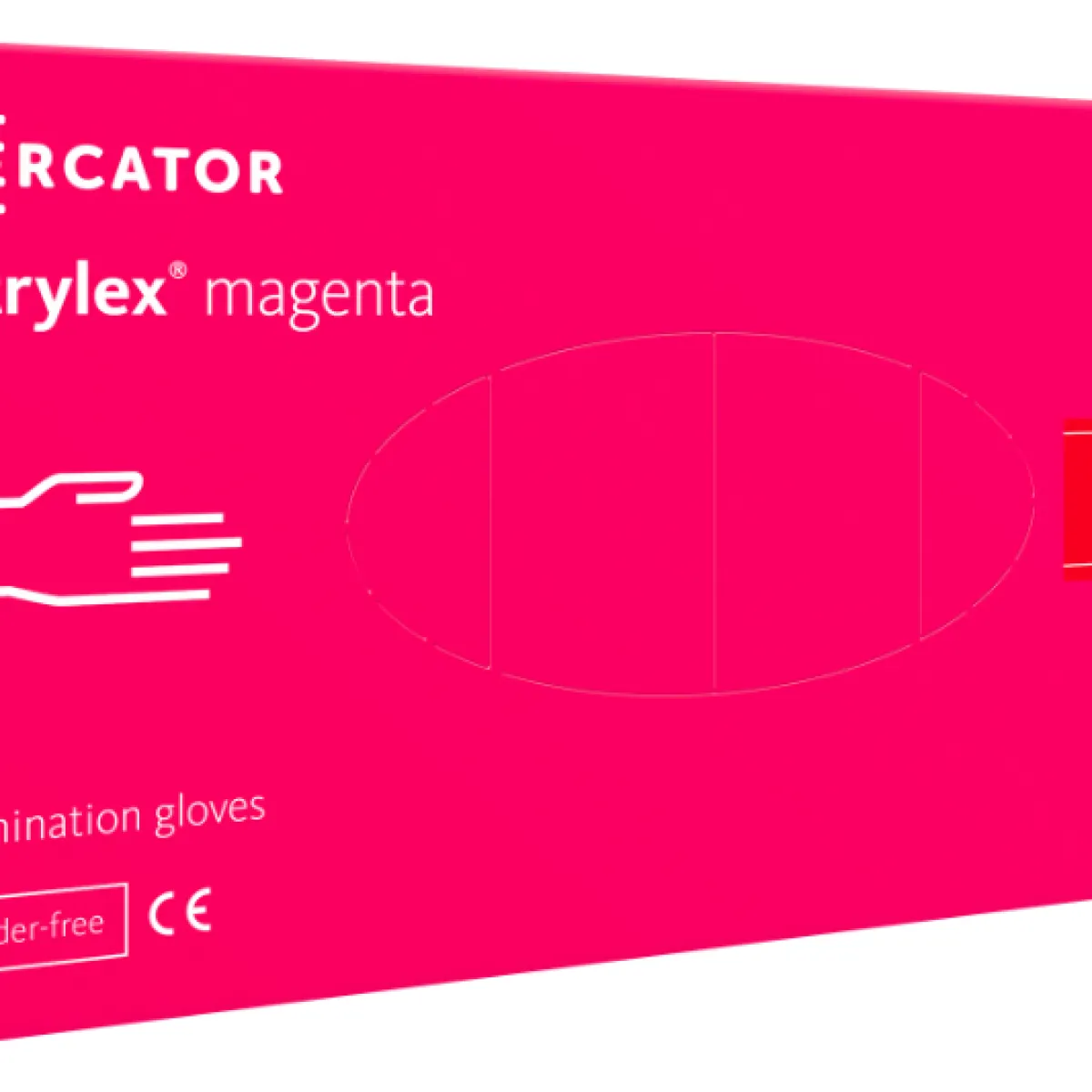 Mercator - Nitrylex Magenta - Rękawiczki ochronne L 100szt.