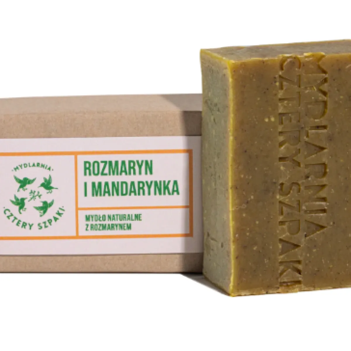 Cztery Szpaki - Rozmaryn i Mandarynka - Naturalne mydło w kostce 110g