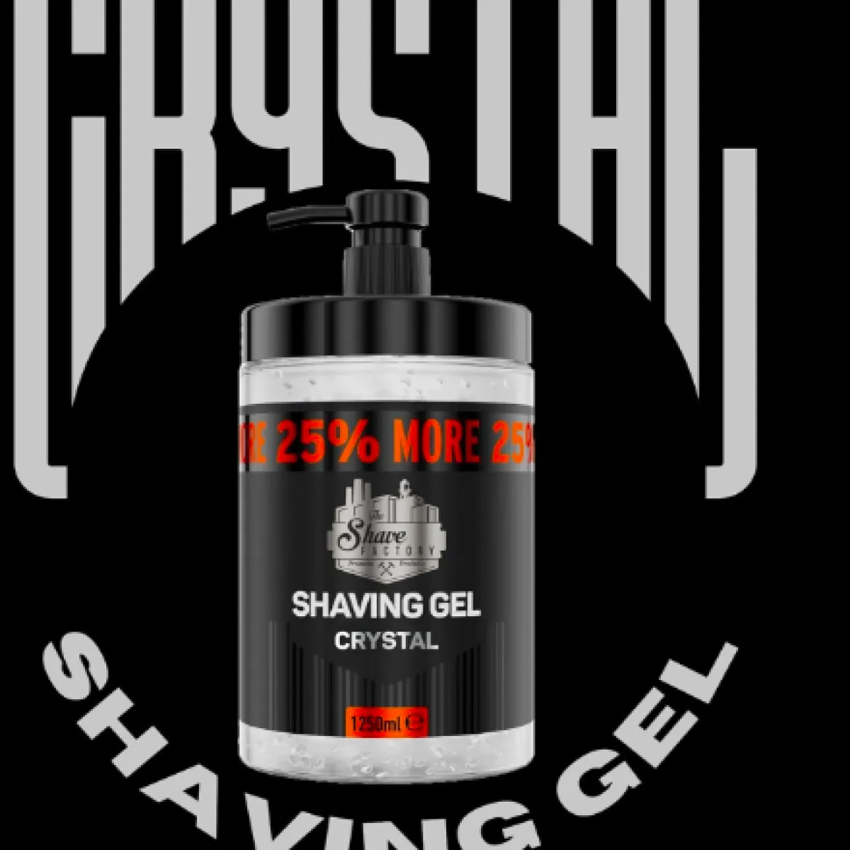 The Shave Factory - Crystal Shaving Gel - Żel do precyzyjnego golenia 1250ml
