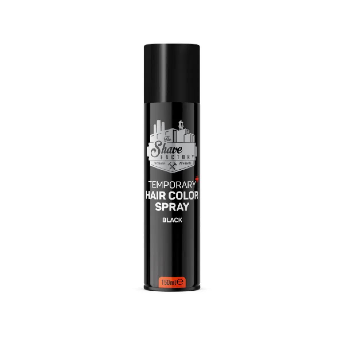 The Shave Factory - Temporary Hair Colour Spray Black - Tymczasowy, koloryzujący spray do włosów, czarny 150ml