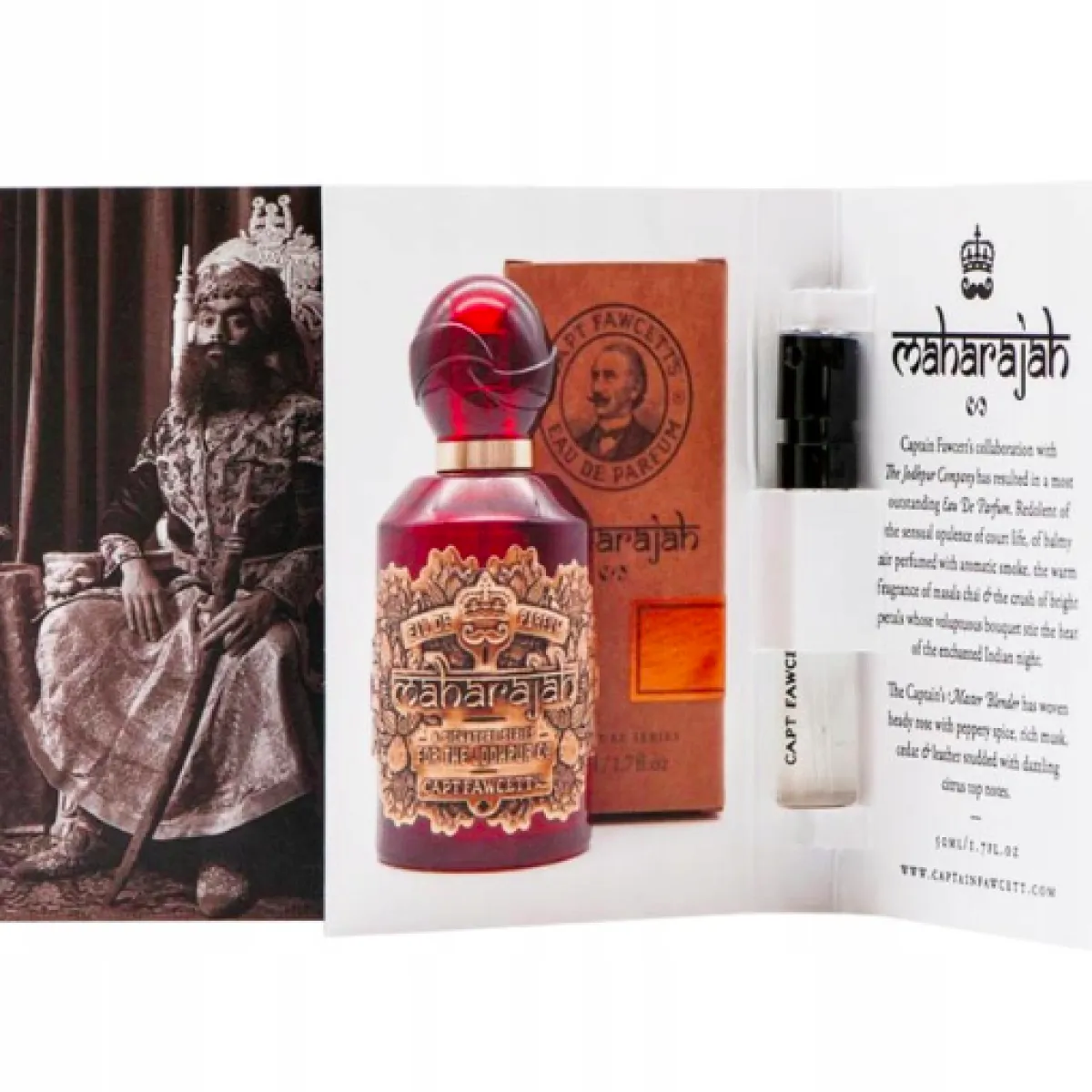 Captain Fawcett - Maharajah Eau De Parfum - Perfumy męskie, próbka 2ml